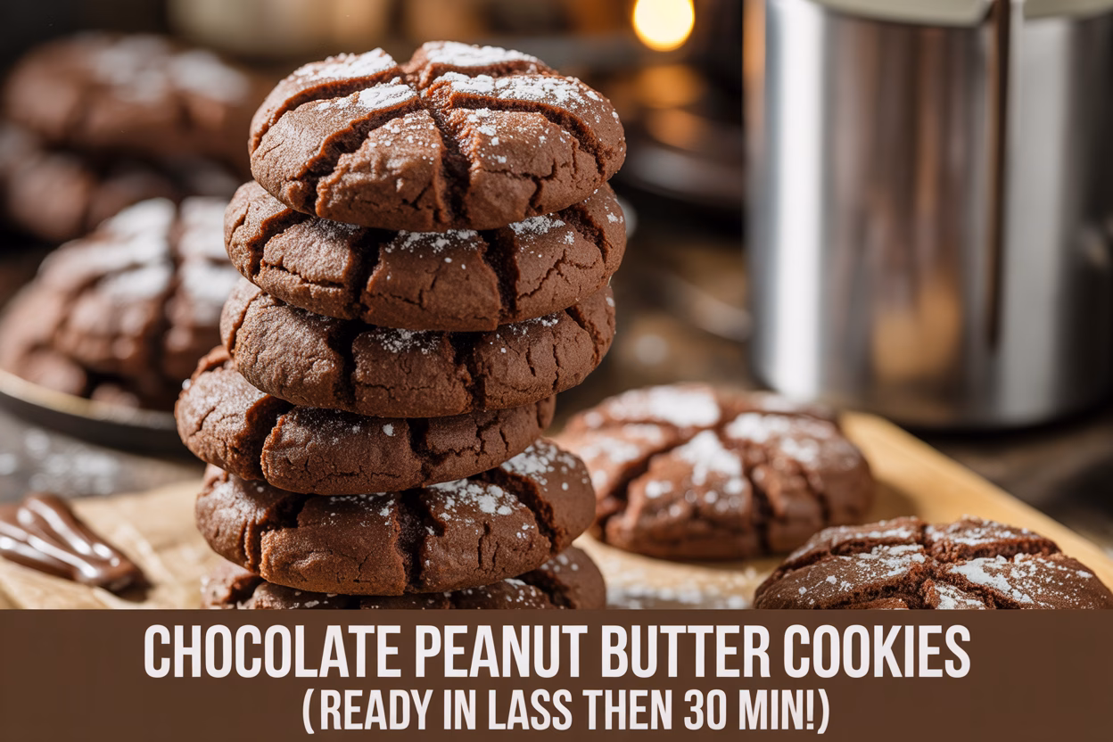 Chocolate Peanut Butter Cookies Recipe