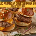 Garlic Parmesan Cheeseburger Bombs