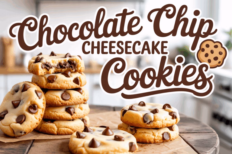 Chocolate Chip Cheesecake Cookies Recipe (No Chill Required)