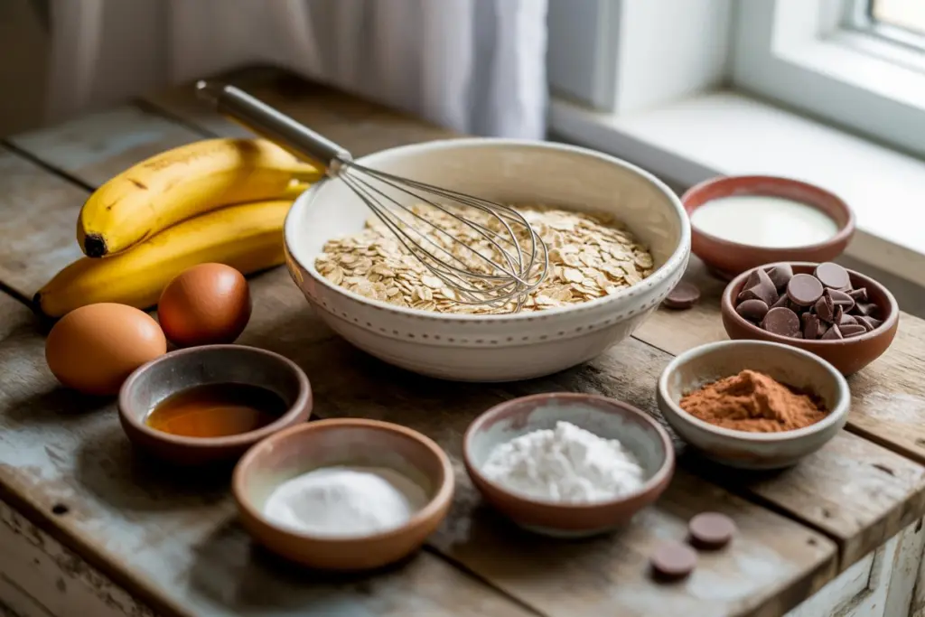 Healthy Chocolate Oatmeal Muffins