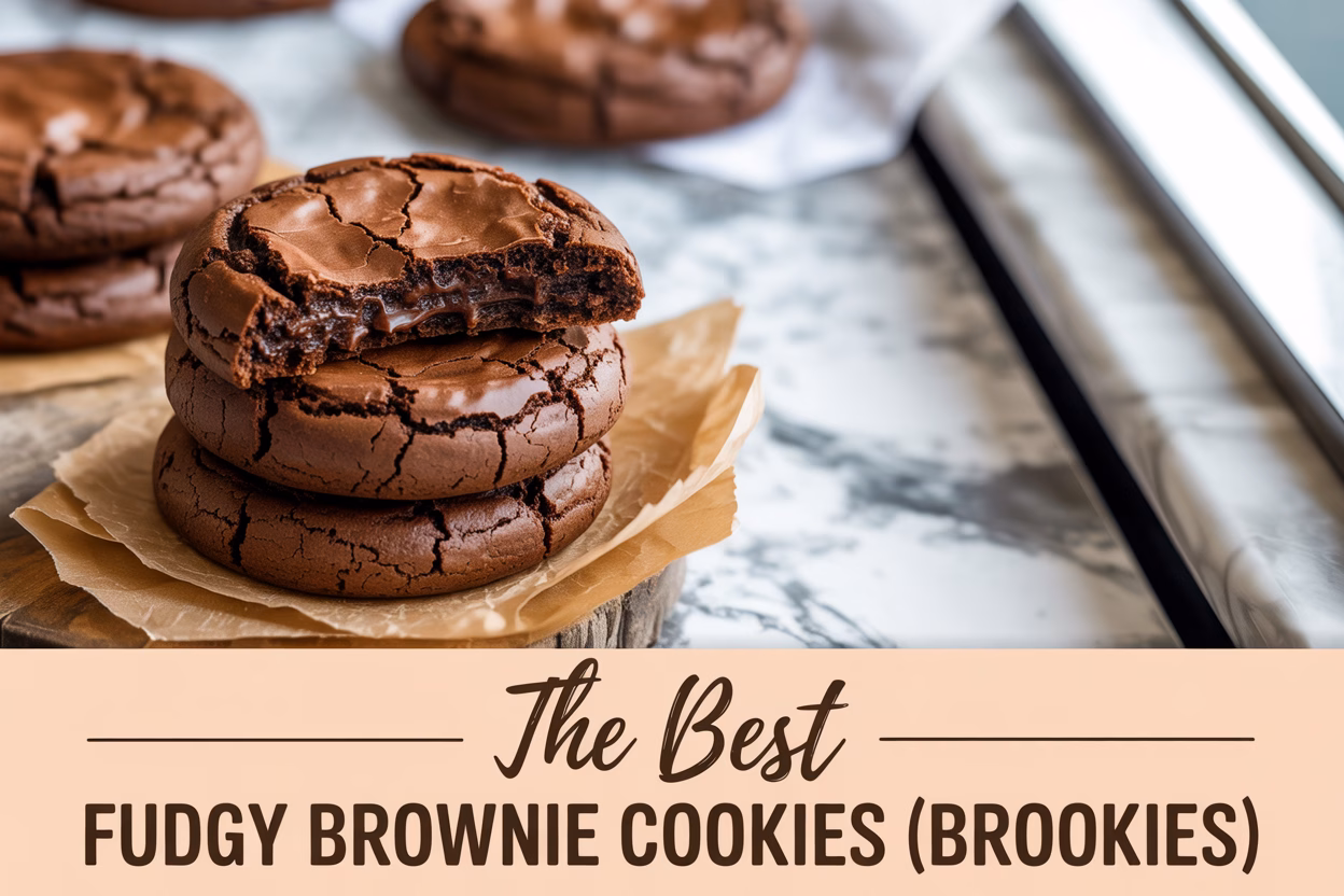 The Best Fudgy Brownie Cookies Recipe(Brookies)