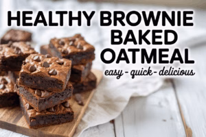 Healthy Brownie Baked Oatmeal