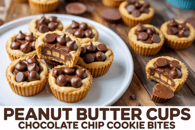 Peanut Butter Chocolate Chip Cookie Bites (Ready In 27 Min!)