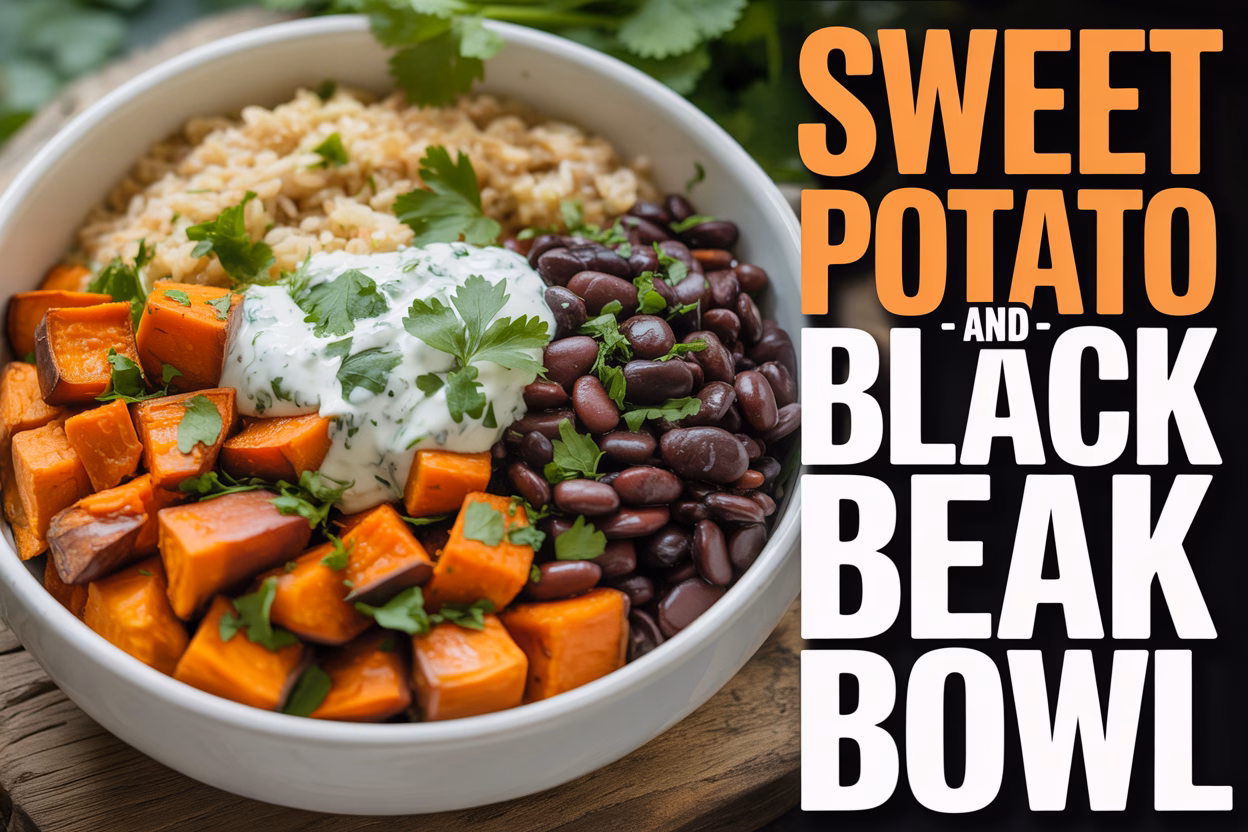 Vibrant Sweet Potato and Black Bean Bowl