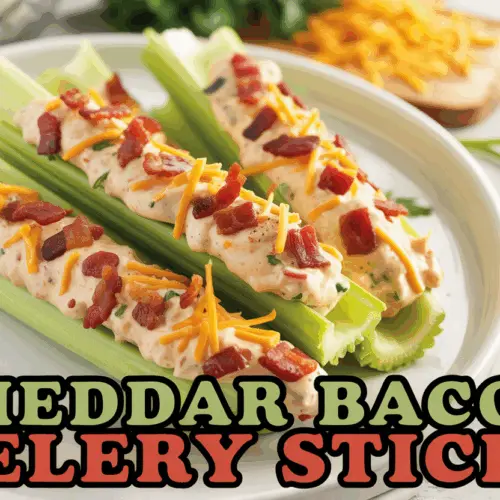 Cheesy Bacon Celery Sticks – Easy Party Appetizer Recipe