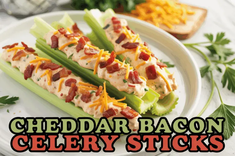 Cheesy Bacon Celery Sticks – Easy Party Appetizer Recipe