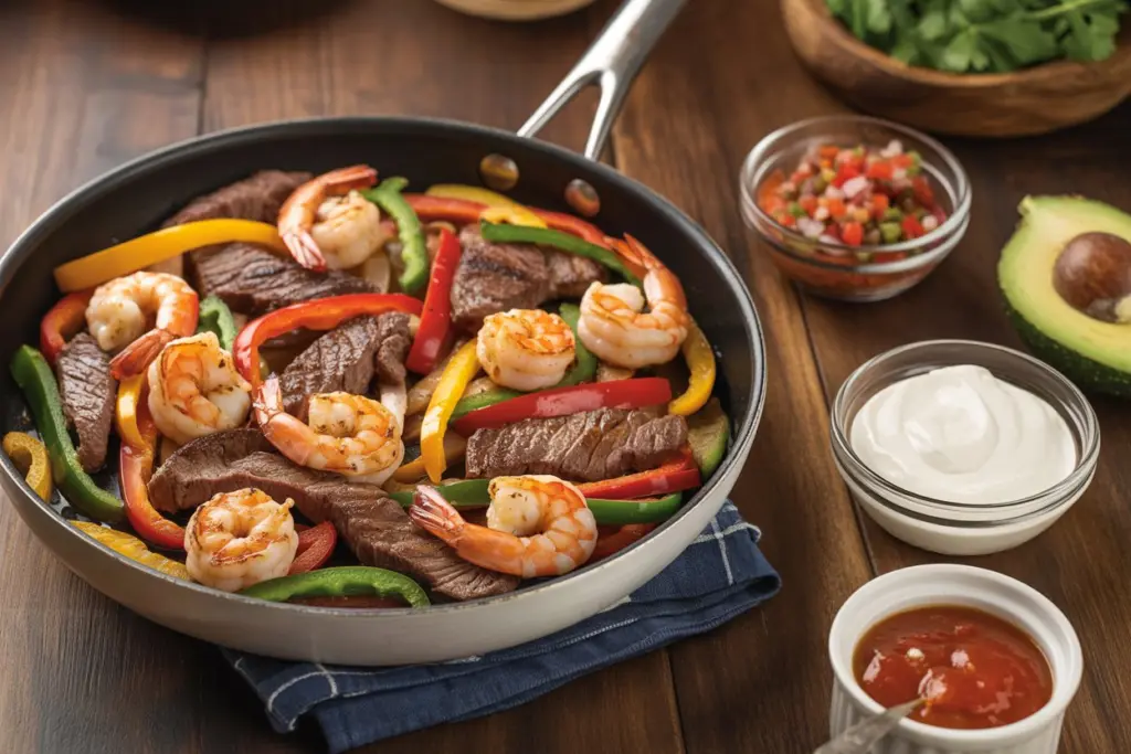 fajitas recipe steak and shrimp
