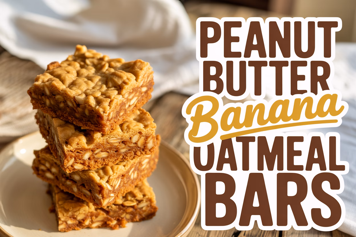 Peanut Butter Banana Oatmeal Bars